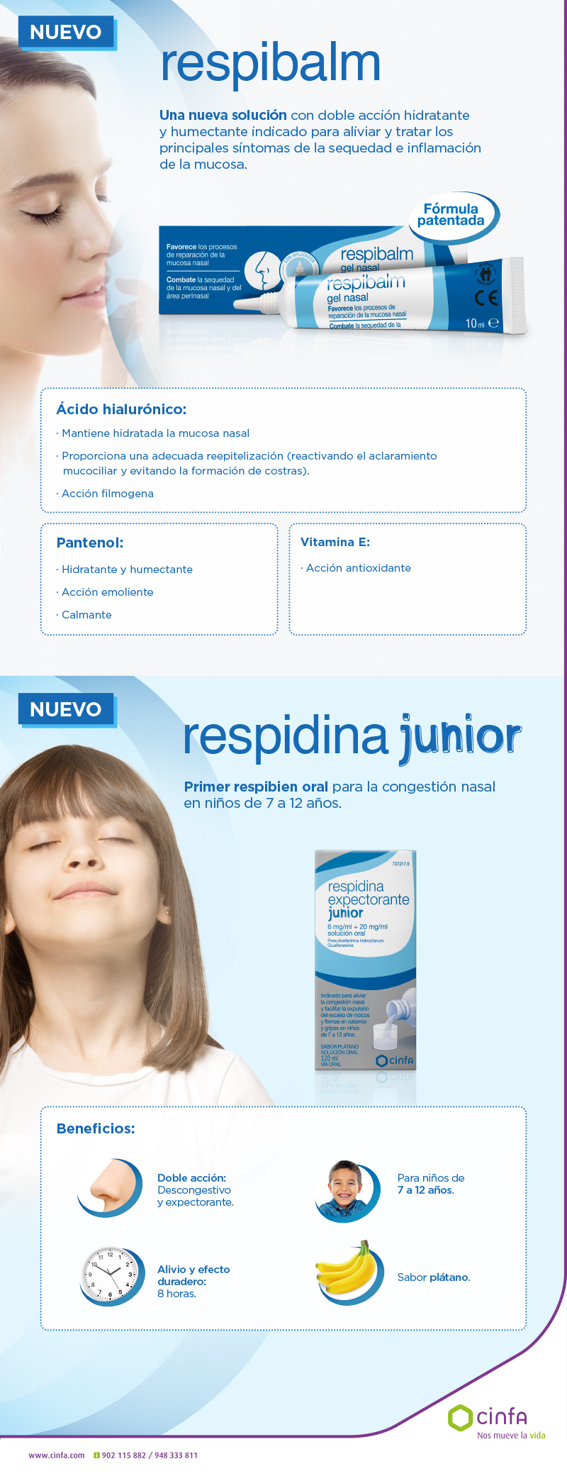 Respinil Respibalm y Respidina Junior